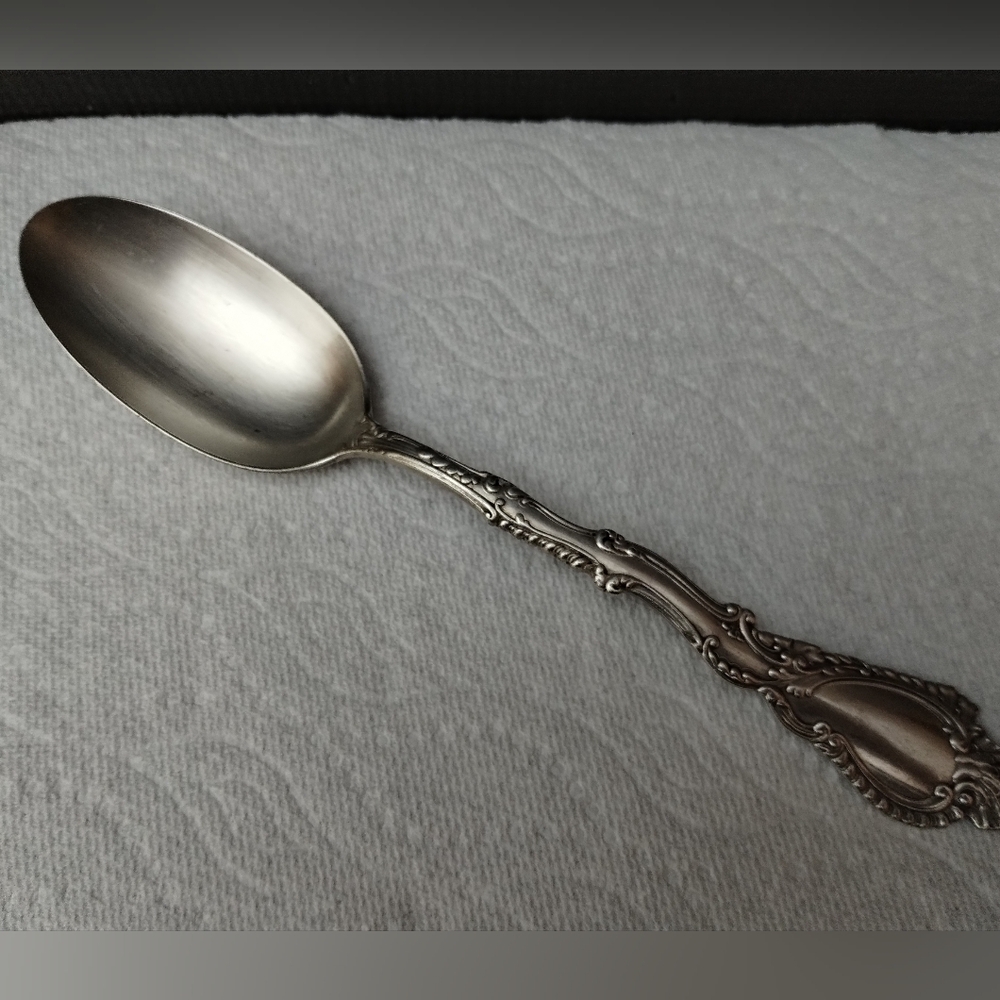 Antique 1891 Gorham Co.  Silver Plate  Spoon Saxony Pattern